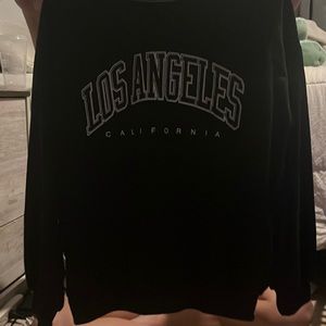 ROMWE los angeles sparkly crewneck